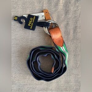 Sold Polo by Ralph Lauren Men's Navy and Green Belt